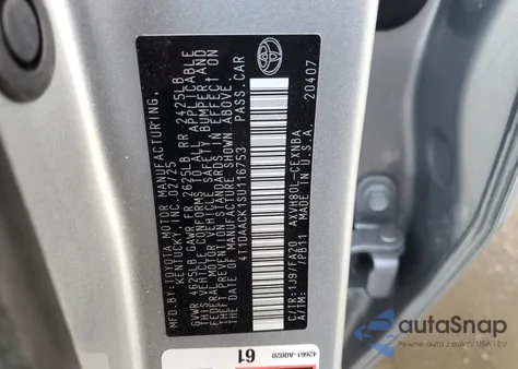 2025 Toyota Camry Xse z USA, uszkodzony, nr VIN 4T1DAACK1SU116753